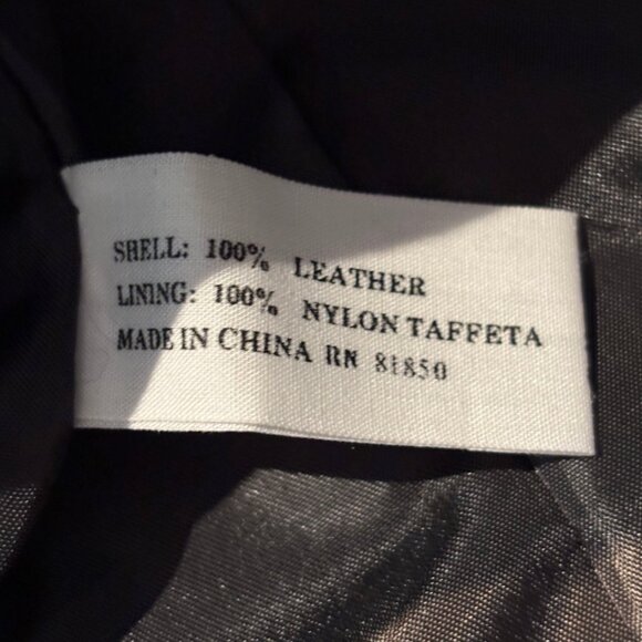 Vintage 80s Sarah Morgan black 100% Leather Suede high waist mini skirt sz 11/12 - Picture 6 of 10